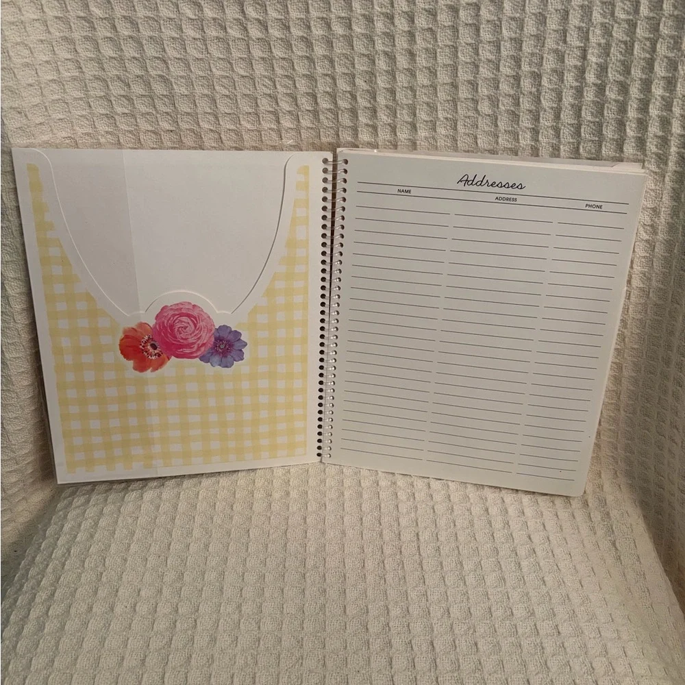 Hallmark Floral 12 Month Greeting Card Organizer With 5 Free Cards
